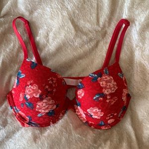 Pink push up bra